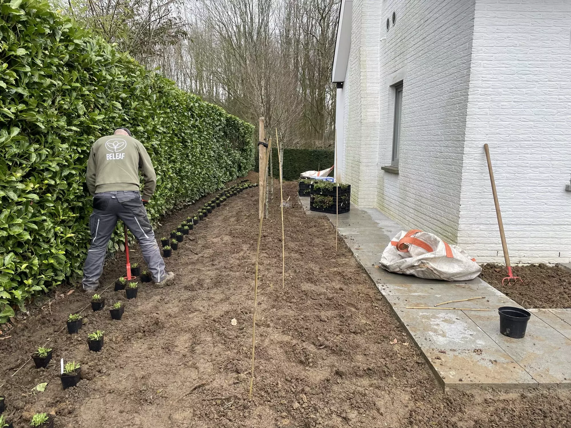 Aanleg schors, terras en trap – foto 4