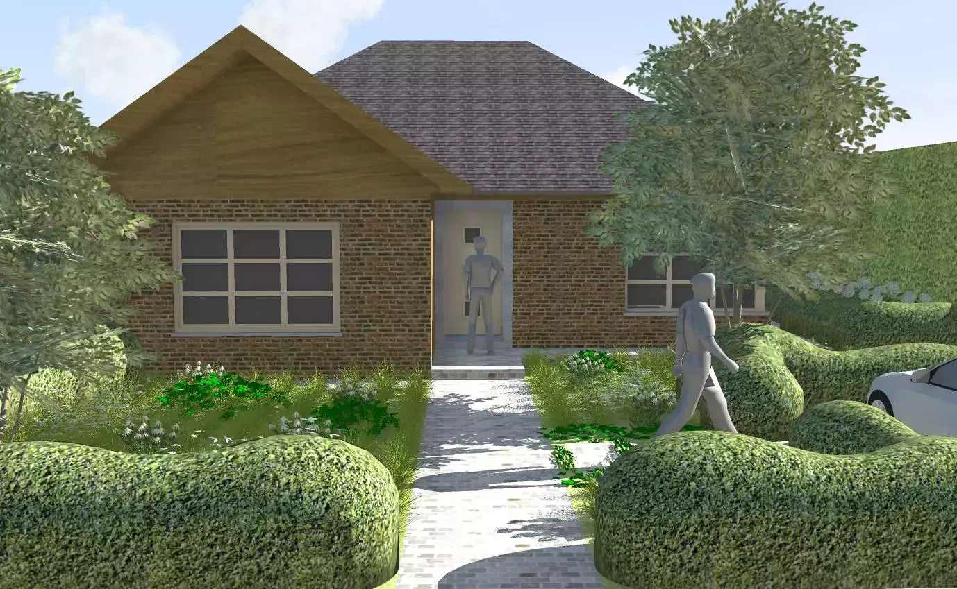 3D beeld voortuin – foto 1