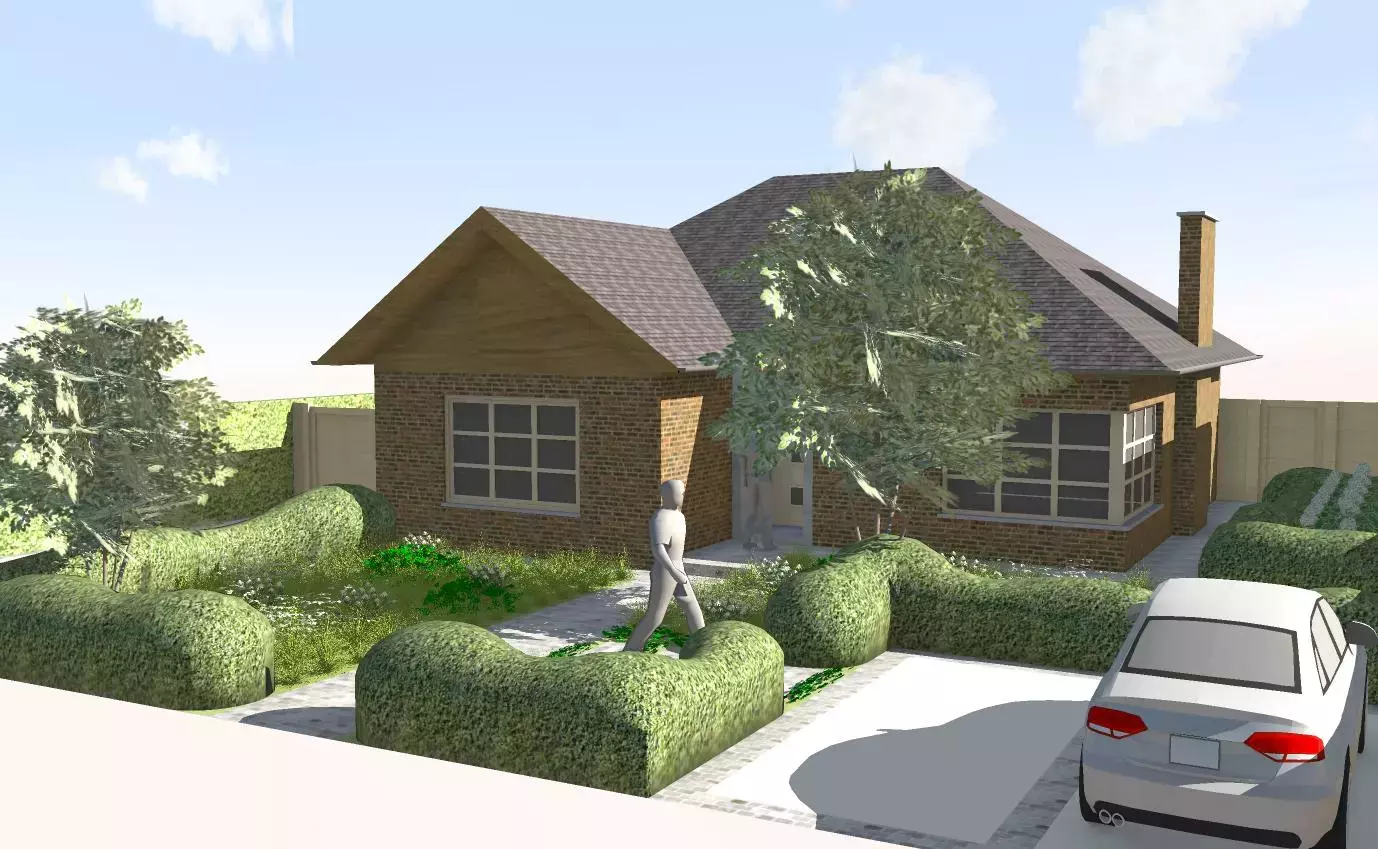 3D beeld voortuin – foto 2
