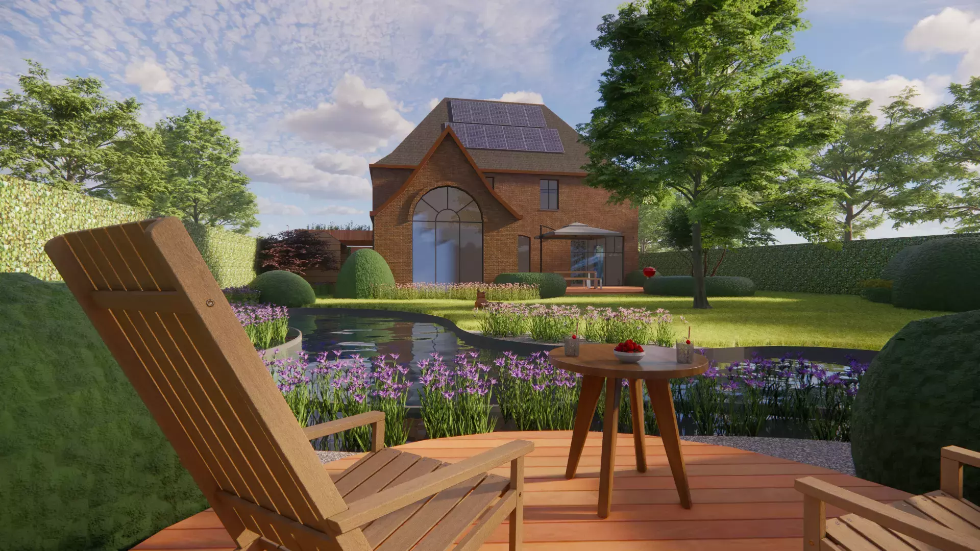 Render oprit landelijke woning – foto 3