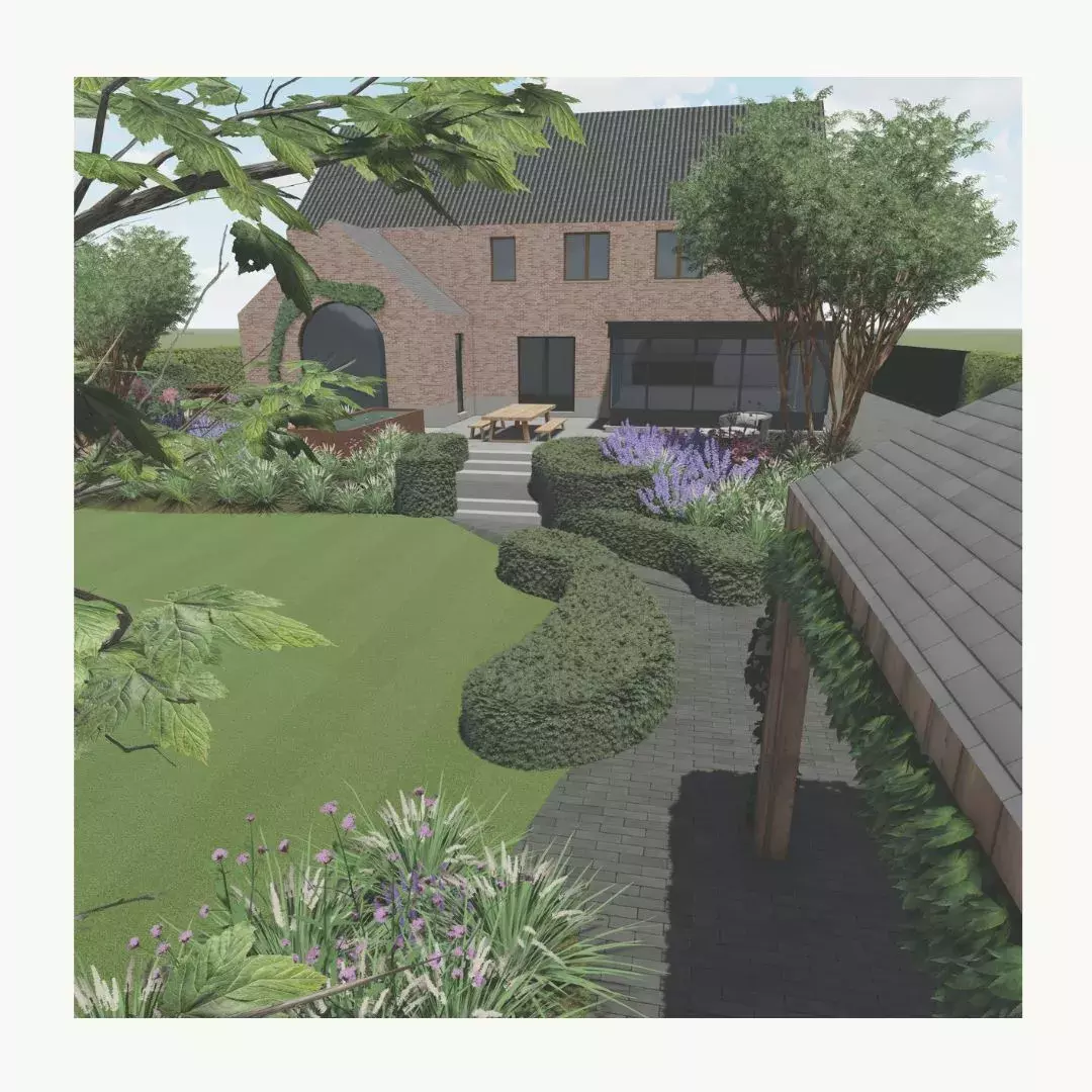 Landelijk tuinontwerp in Beringen – foto 4