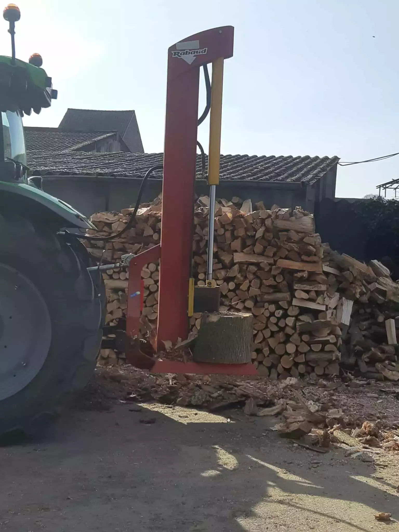 Opruimen van stormschade, gevallen boom in een visvijver – foto 3