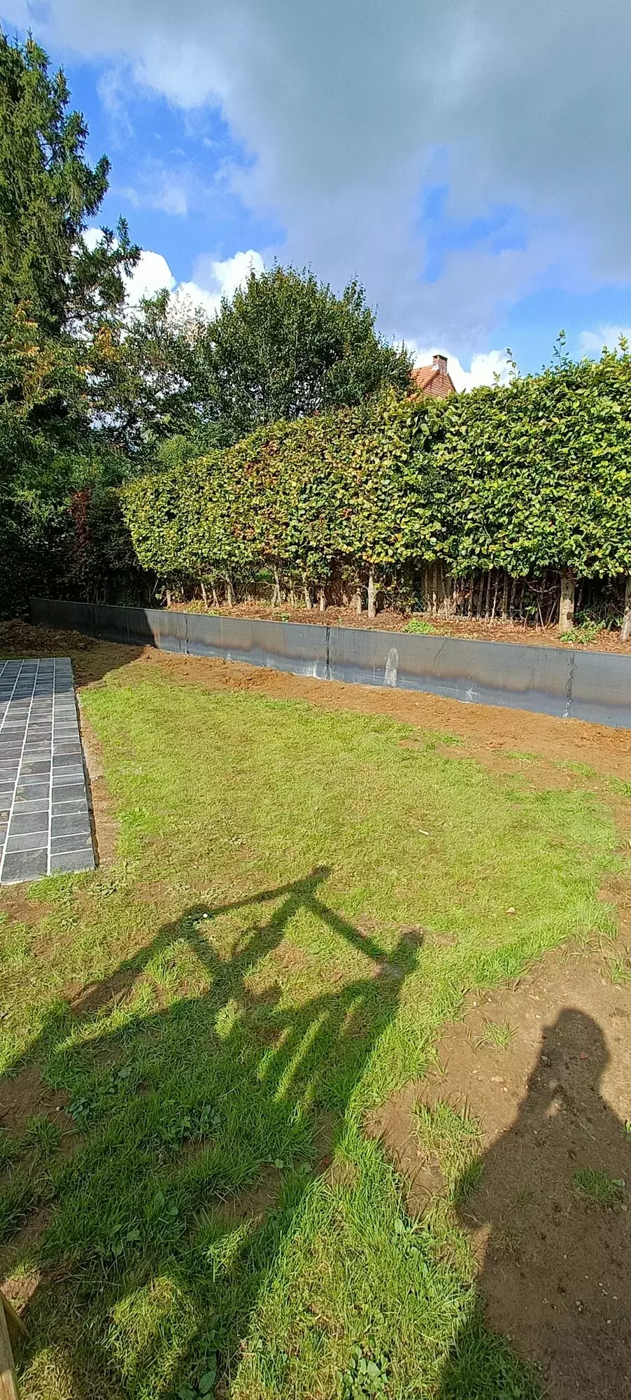 Verwijderen haag en ophogen plantenborder – foto 2